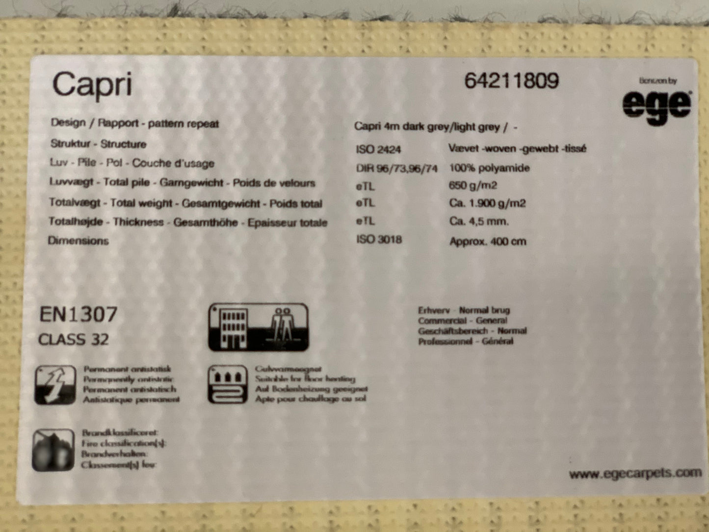Utemattan Capri - Göteborgs Langettering