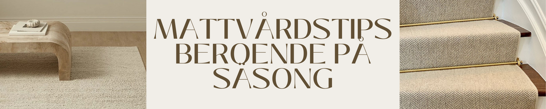 Säsongsspecifika mattvårdstips