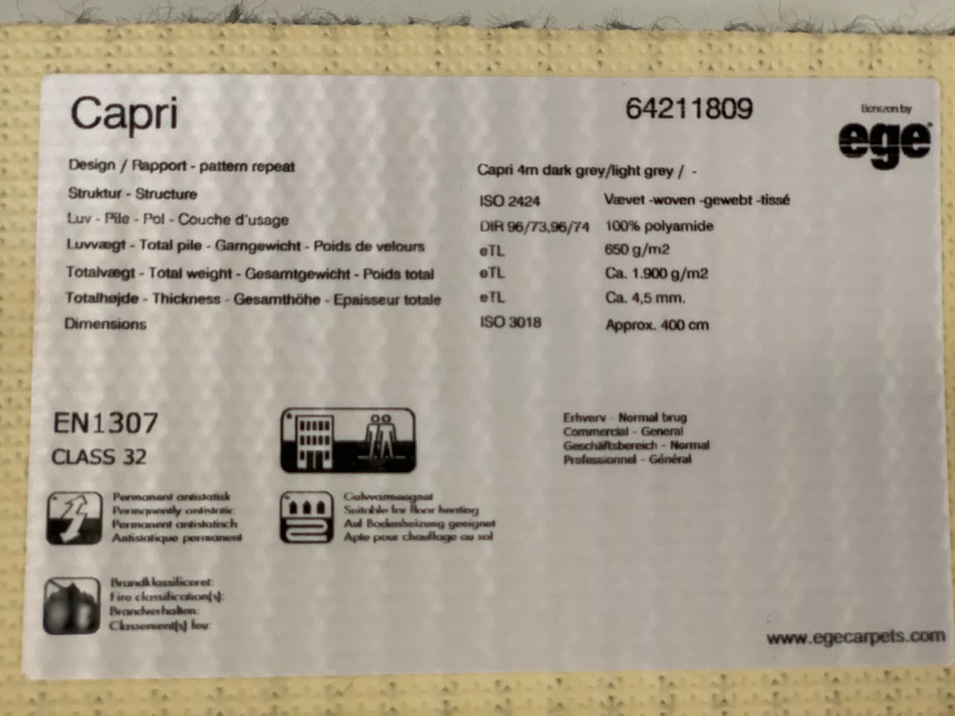 Utemattan Capri - Göteborgs Langettering