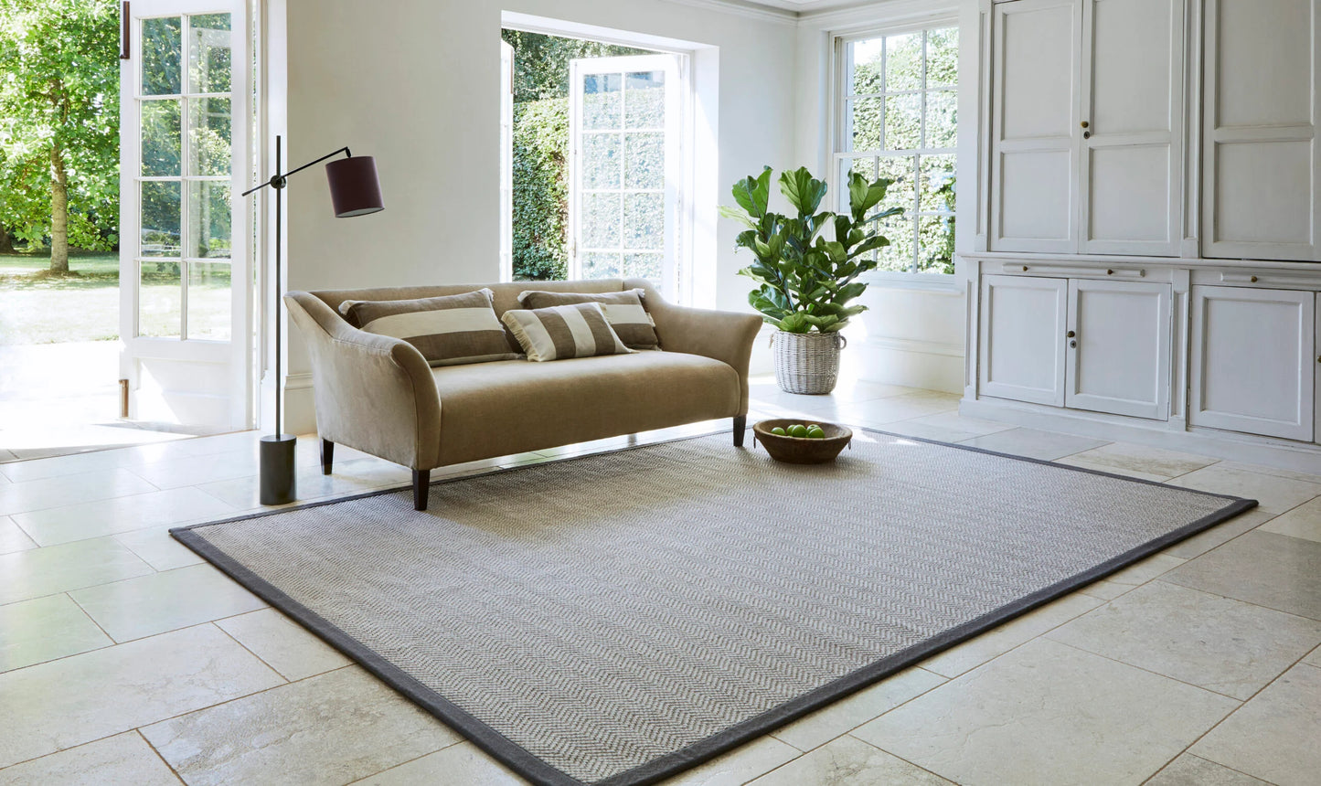 Jacaranda Natural Weave Herringbone Ullmatta