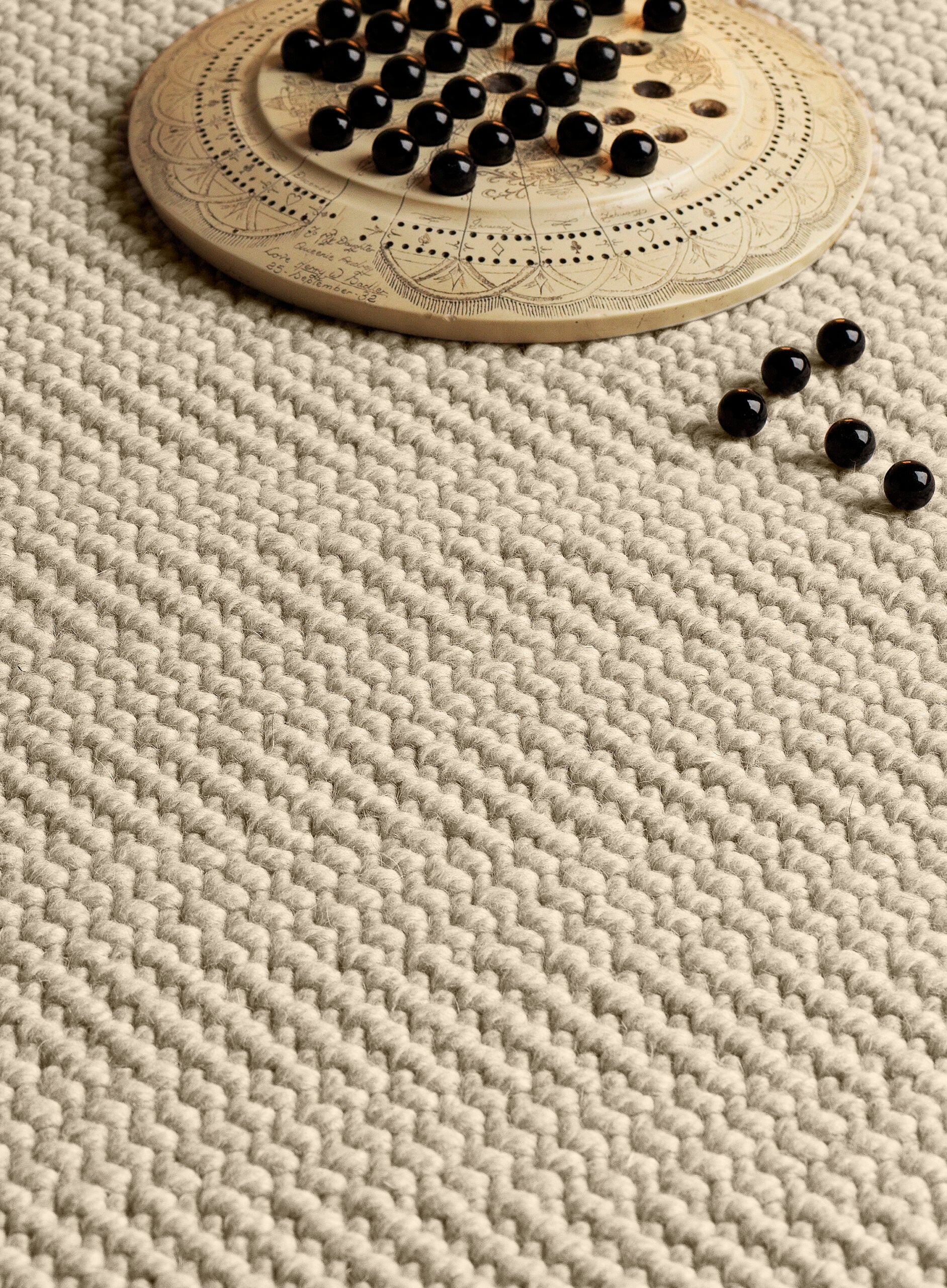 Jacaranda Natural Weave Herringbone Ullmatta