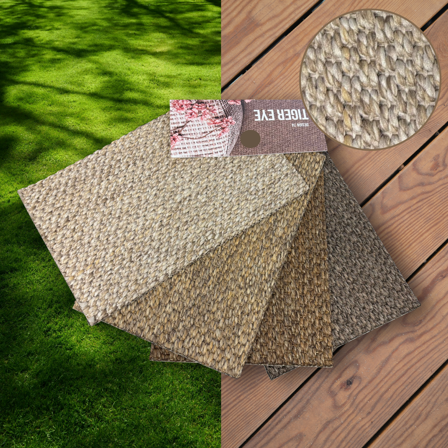 Robusta Design-74 Tiger Eye Utomhusmatta